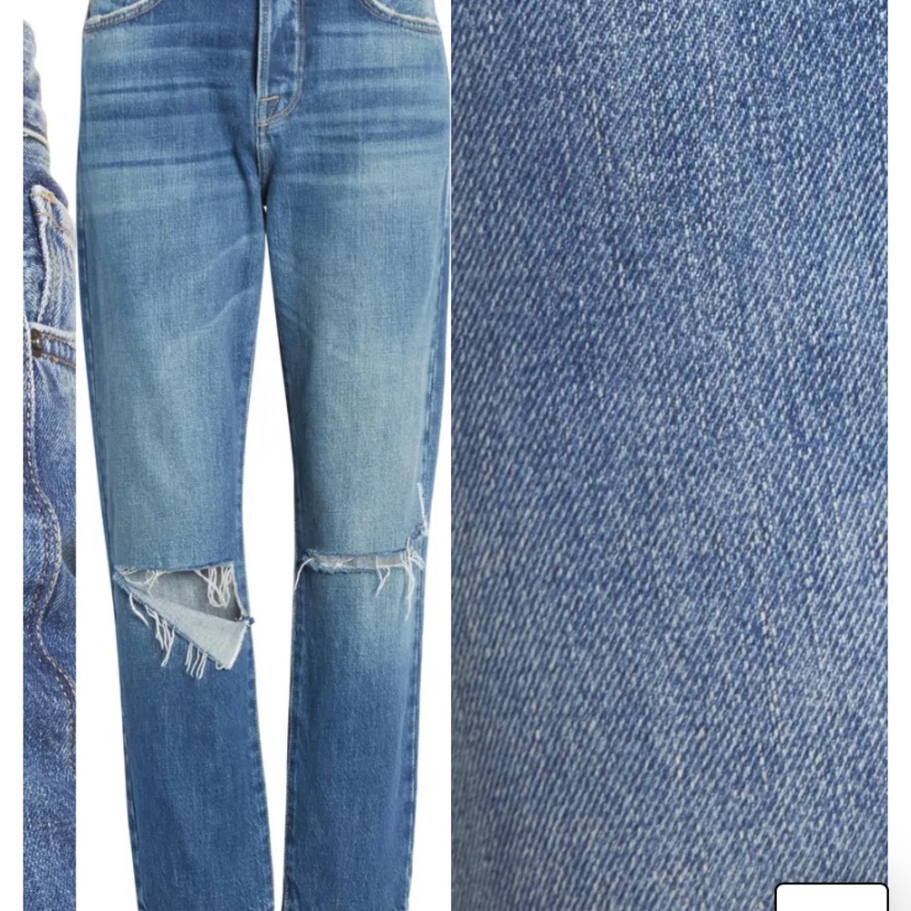 frame le original high rise straight fit jeans - Picture 8 of 8